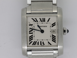 Cartier カルティエRef W51011Q3タンクフランセーズ（クォーツ）のオーバーホール修理・料金の紹介です。