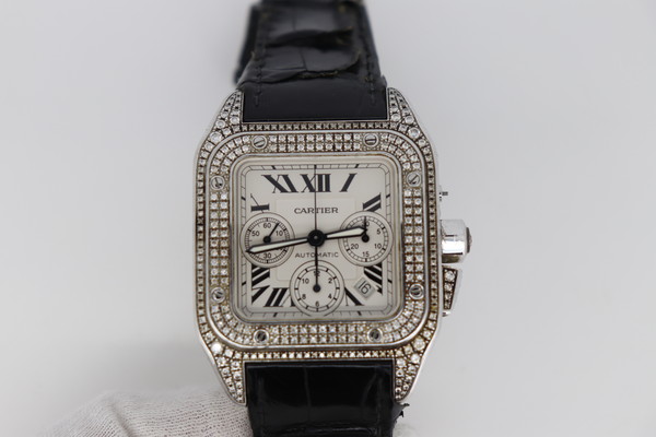 カルティエ　サントス100　分解調整とオーダーベルト作製　料金のご紹介