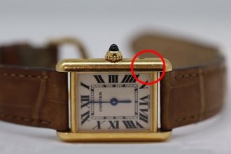 Cartier カルティエRef590005マストタンク クォーツのガラス交換と