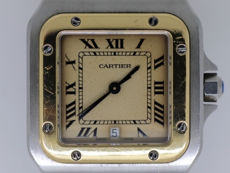 カルティエcartier サントスガルベ 電池式 研磨仕上げ 修理 料金の紹介 時計修理工房 白金堂 時計修理職人直営店 オーバーホール 電池交換 ベルト修理 交換 溶接やロレックス オメガ カルティエ タグホイヤー ブライトリング ブルガリ セイコー